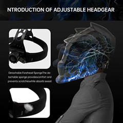 True Color Solar Auto Darkening Welding Helmet Arc Tig Mig Grinding Hood