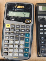 Lot Of 6 Calculators Vintage Retro