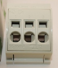 12 PIECE WAGO 812-111 BUSBAR TERMINAL BLOCK 16mm² (LIGHT GREY)