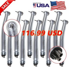 10pcs NSK PANA MAX Style Dental High Speed Handpiece Turbine Push Button 4 Hole