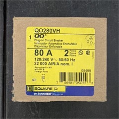 Square D QO280VH 80A 2-Pole Plug-On/Plug-In Circuit Breaker 120/240VAC