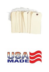100 Manila 5 3/4″ x 2 7/8″ Size 7 Inventory Merchandise Price Tags with String