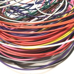 2 Meters UL1015 24AWG 105° 600V Electronic Wire Cable UL Certification Black red