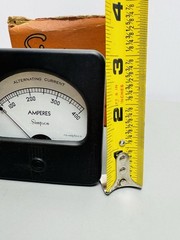 SIMPSON Panel AC AMP METER 0-400 AC Amperes Alternating Current F.S.-400/5ACA #1