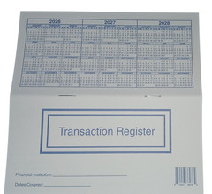 1 Checkbook Transaction Registers 2025 2026 2027 Calendar Check Book Register
