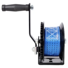 1200 LB Hand Crank Winch w/ 20 FT Strap, 2-Way Ratchet for Trailer, Boat, ATV