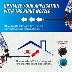 Apel Spray Foam Insulation Kit (12 x 32.80 oz./240 Bd ft) Heat and Acoustic Insu