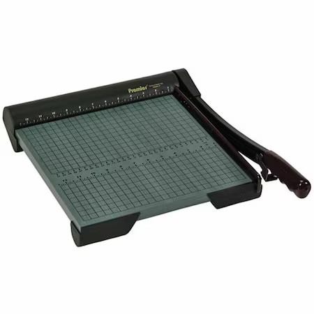 Premier W12 Guillotine Paper Trimmer, 19 In. L, Wood