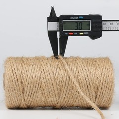 PerkHomy Jute Twine String 3mm 328Ft Natural 328 Feet (100M), (1/8 In)