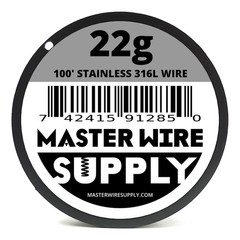 MWS – Stainless Steel 316L – 100 ft – 22 Gauge – Round Wire