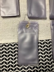 Vinyl Tag Protector size # 8 lot of 60 Bedford 3-1/8 x 6-1/4 plastic