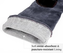 Durable 22in Leather Animal Handling Gloves – Puncture & Bite Resistant