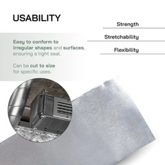 30mm x 10m Aluminum Foil Tape Heat Resistant Waterproof Insulation Home Repair