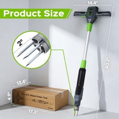 Weed Puller Tool, 21V Powerful Garden Tools Electric Weeding Tool with 2.0Ah …