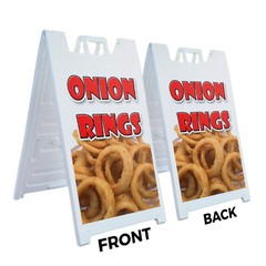 A-frame Sidewalk Onion Rings 24″ x 36″ Double Sided A-Frame Sidewalk Sign