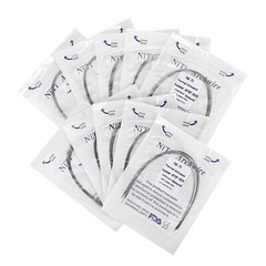 Dental Ortho Thermal Activated Niti Ovoid Form Arcs Round Rectangular Arch Wires