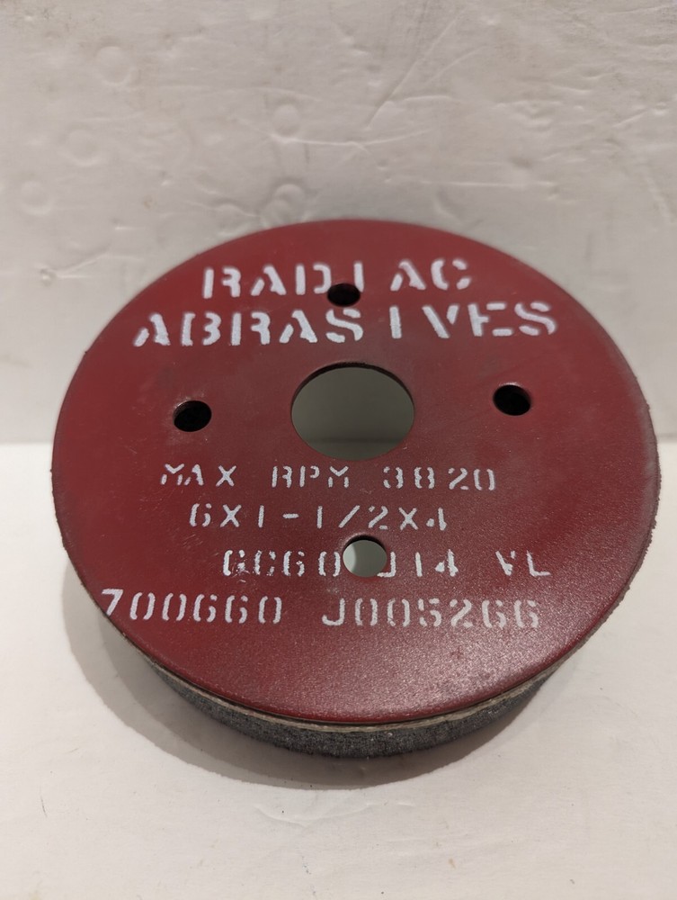 RADIAC ABRASIVES GC60 J14 VL 6×1.5×4 TYPE 53 GRINDING WHEEL 700660 J005266