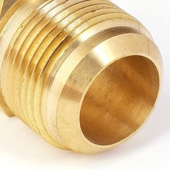 5PCS Brass Hex Flare Seal Plugs For 3/8 Inch Tube OD SAE 45 Degree Fitting Box