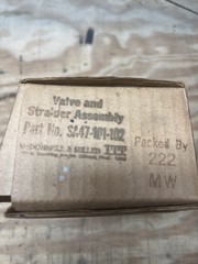 New ITT McDonnell & Miller SA47-101-102 P.A. Valve & Strainer Assembly