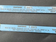 NOS Sears Craftsman Hacksaw Blades 10×24 Teeth 9_65873, 8 Count, Made In Sweden