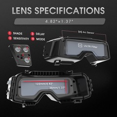 True Color Auto Darkening Welding Goggles Welder Glasses