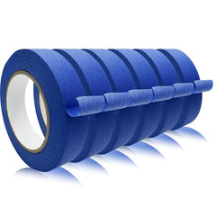 4 Rolls Blue Painter’s Masking Tape, 0.94in x 22yd, Easy Removal, No Residue