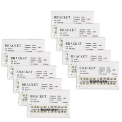 10×Dental 20Pcs/kit Orthodontic Mental Bracket Brace Mini Roth Slot 022 3Hooks