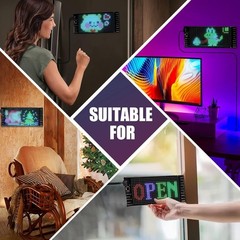 LED Sign for Car, 7”x3”Flexible LED Matrix Panel USB 5V Bluetooth Applicati…