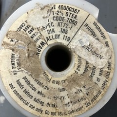 AT&T NASSAU METALS SOLDER ALLOY SPOOL 5LB 0.185 Diam Spec AT72-1 Alloy 119