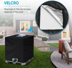 275 Gallon IBC Water Tank Cover – 420D Oxford Fabric with Drawstring