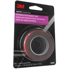 Heavy Duty Double Sided Auto Exterior Attachment Tape 1/4in x 5ft Trim Emblem Mo
