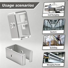 12 Pack Heavy-Duty Channel Trolley Track Hanger Bracket UNISTRUT Hanger for UNIS