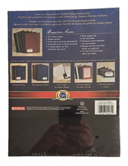 Oxford Braxton Series 4 Pack Premium Business Portfolios Black Gold Letter New