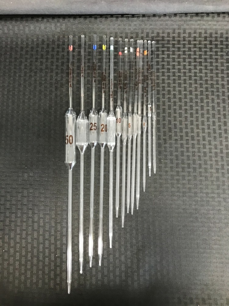 KIMAX KIMBLE Glass Class B 0.5-50mL Bulb Volumetric Reusable Pipette Pipet 37000