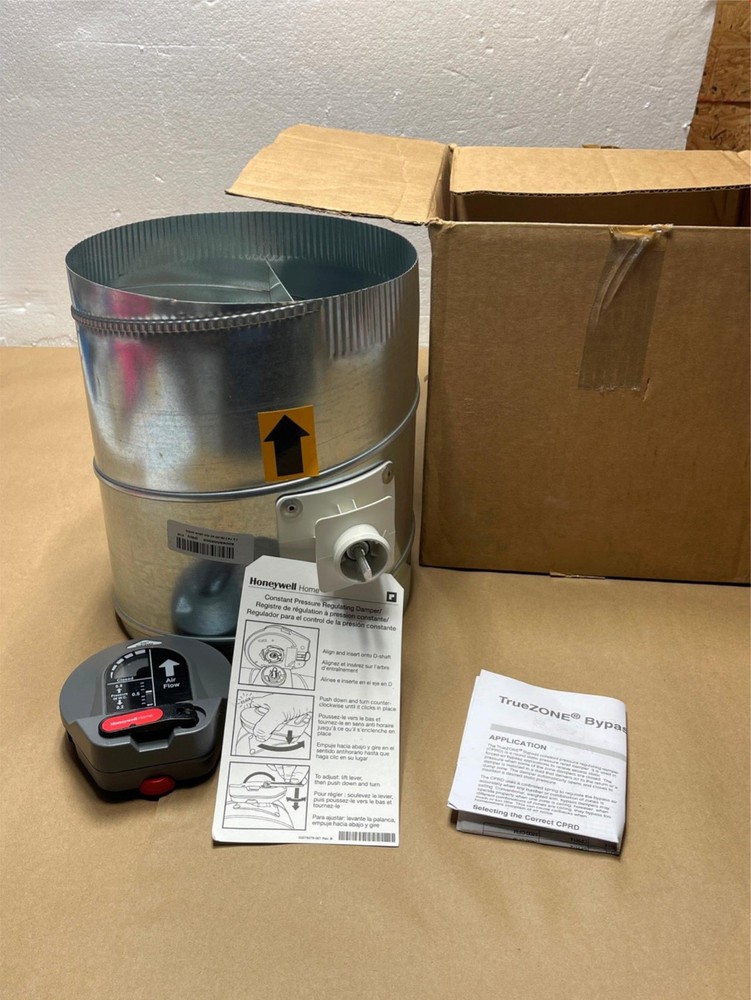 Honeywell 10″ TrueZone Automatic Motorized Adjustable Zone Damper CPRD10