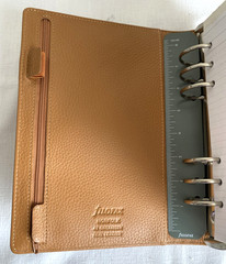 Filofax Norfolk A5 Leather Organizer Almond Brown Day Planner 6 Ring 9.4″ x 8.5″