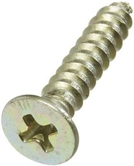 National Hardware N237-032 Door Hinge Screws in Satin Brass, 18 Pack, #9 x 1″