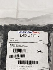 HellermannTyton Push-Button Cable Tie Mount, .25″ Hole Dia Pack of 1000 PBM0M4