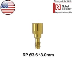 US Dental Nobel Healing Abutment Cap RP NP Compatible Nobel Active ∅3.6/5.0/6.0