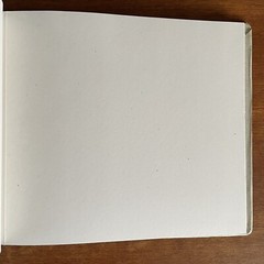 Vintage Unused Blank Book Blue Gray Paper Brads Binding 11.25 x 8.75 in