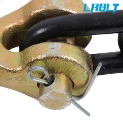 LABLT G80 Transport Binder Chain 1/4 Inch × 14 Ft | Chain with Clevis Grab Hooks