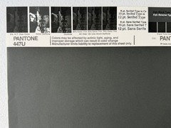 Pantone Vintage Poster [Gray, Yellow, Ocher] Uncoated Sheet by Leteraset