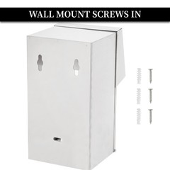 Commercial Toilet Paper Tissue Dispenser Dual Rolls Silver