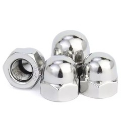 Corrosion-Resistant Acorn Nuts – 50Pc Pack of 6-32 Stainless Steel Fasteners