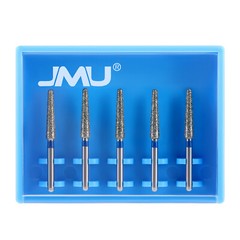 JMU Dental Diamond Burs Round End Taper FG 856L-020M/856L-023M Medium Grit