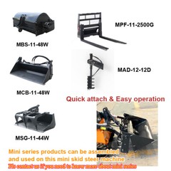 Landhonor Mini Skid Steer Loader 23HP Compact Track Hydraulic Drive for Garden