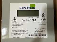 Leviton 1K240-1SW Series 1000 120/240V 100A 1P3W Indoor Kit 2 Solid Core CTs,