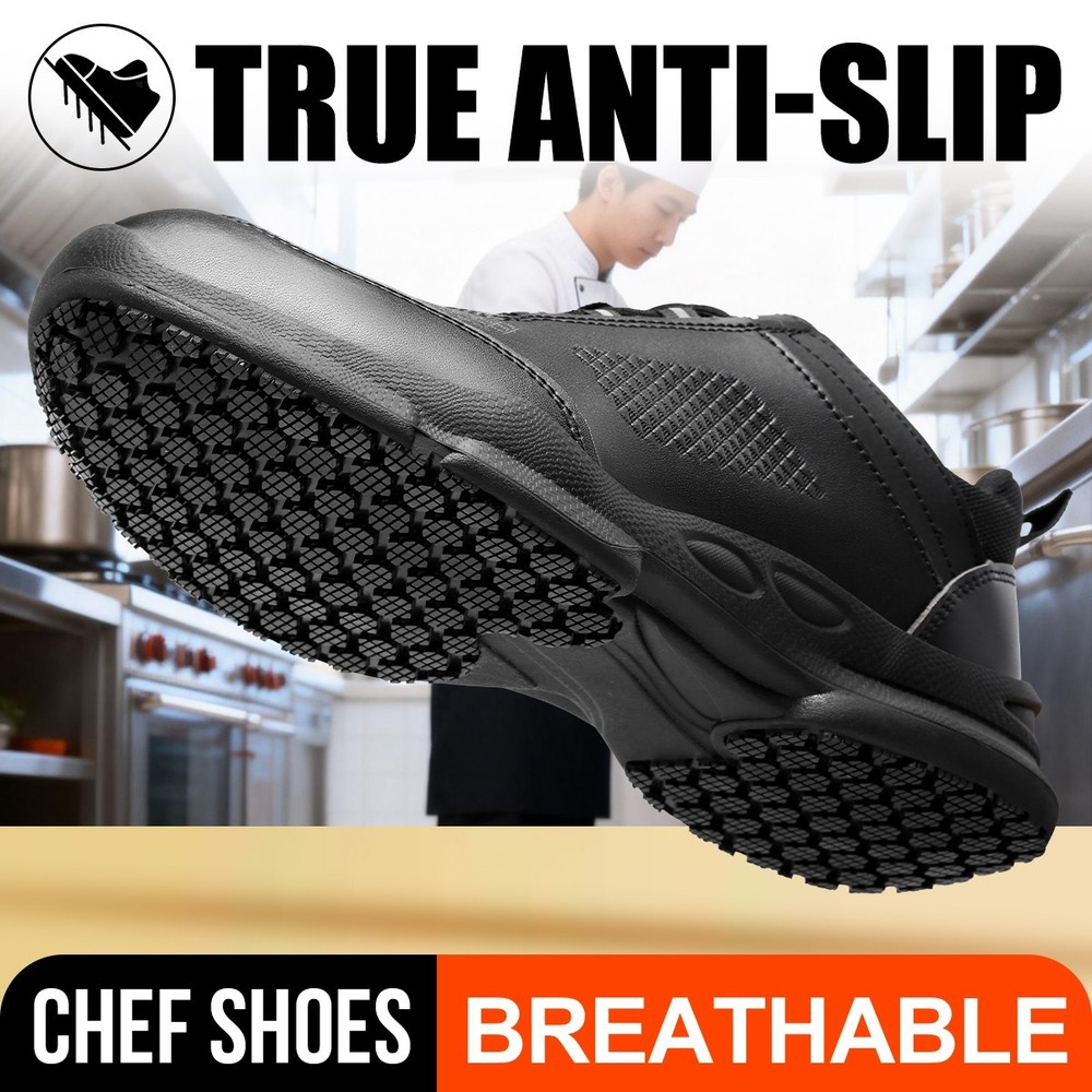 NON SLIP Chef Shoes Men Waterproof Work Sneakers Oil Resistant Kitchen Safety
