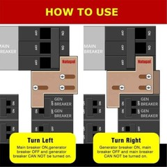 9000-15000 Watt Generator Interlock Kit w/ Inlet Box for GE 150 & 200 Amp Panel
