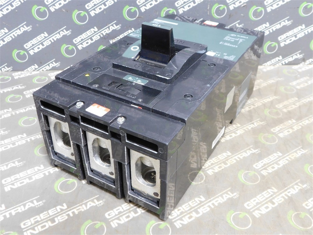 USED SquareD LA400 LAL36400 Circuit Breaker 600VAC 250VDC 400A TypeS4 Green Face